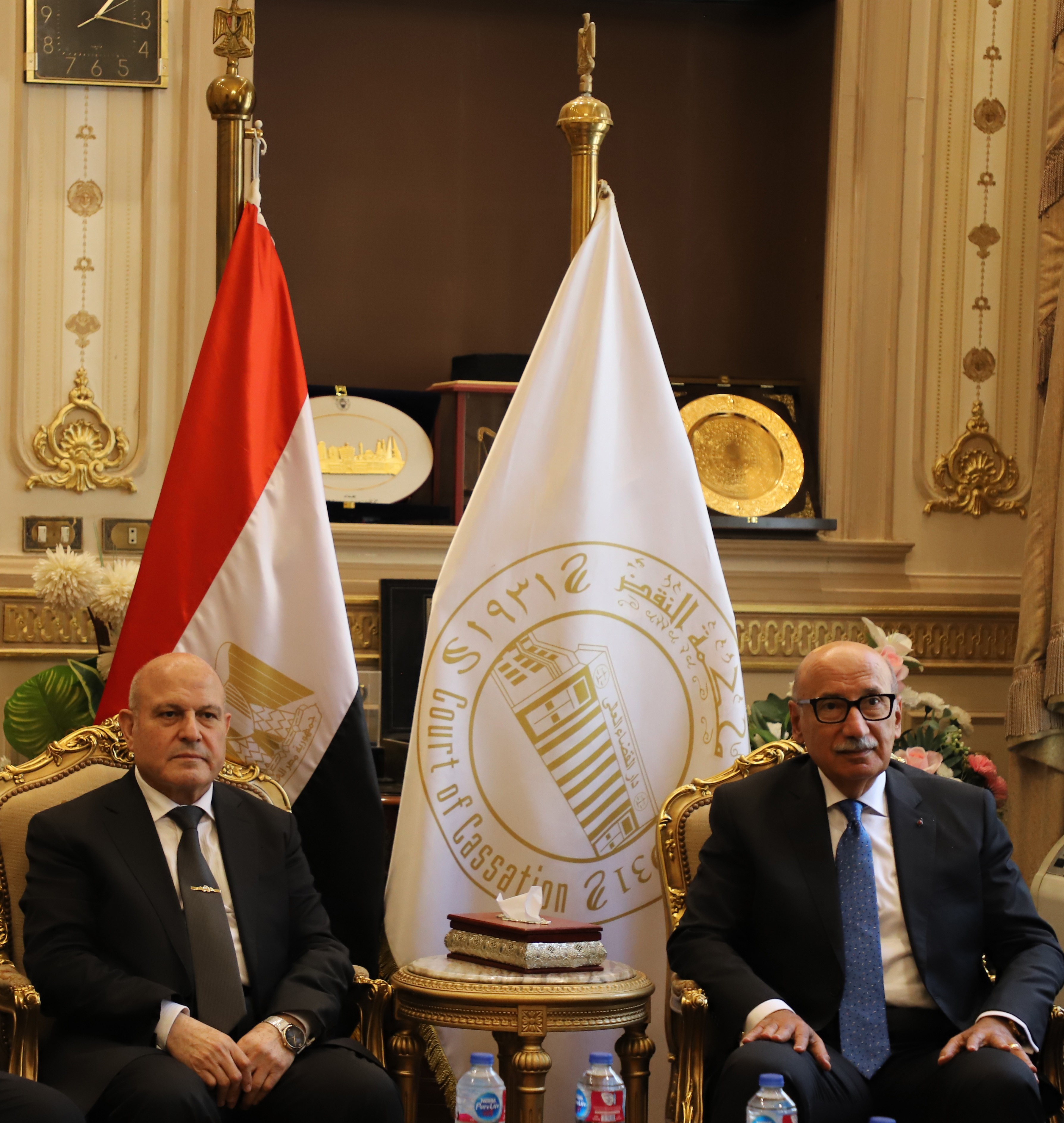 رئيس محكمة النقض يستقبل رئيس هيئة النيابة الإدارية