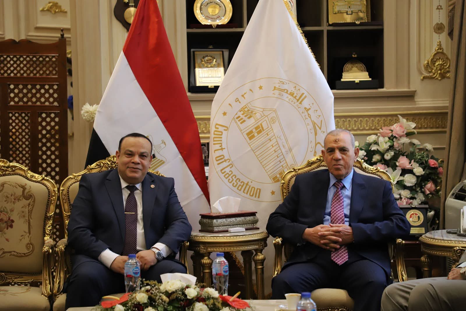 رئيس الهيئة الوطنية للانتخابات يهنئ رئيس محكمة النقض بمناسبة توليه مهام منصبه الجديد